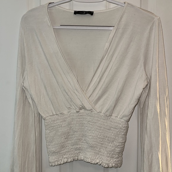 White Rusched Top - Picture 3 of 6